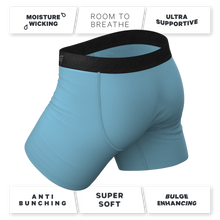 Load image into Gallery viewer, Anti Bunching Blue Pouch Underwear
