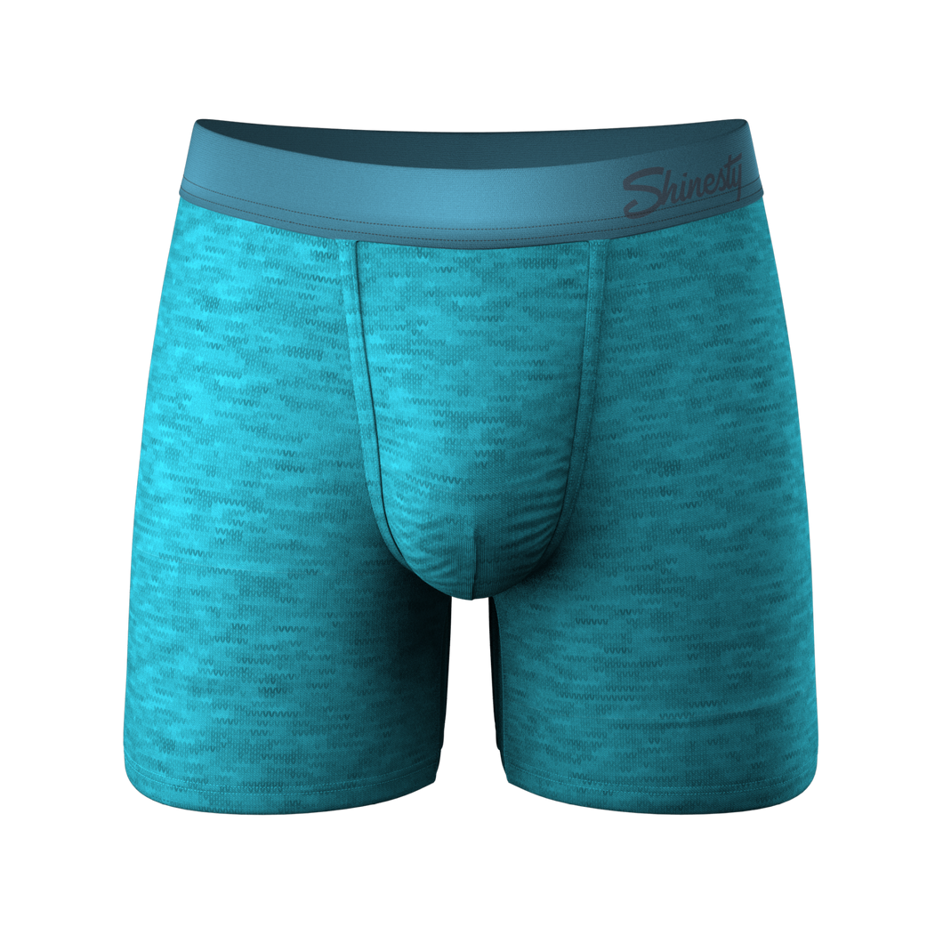The Nerves of Teal | Teal Cotton Heather Ball Hammock¬Æ Pouch Underwear