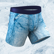 Load image into Gallery viewer, The Never Nude | Denim paradICE‚Ñ¢ Cooling Ball Hammock¬Æ Pouch Underwear
