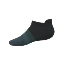 Load image into Gallery viewer, A close-up of The Night Owl ankle sock.
