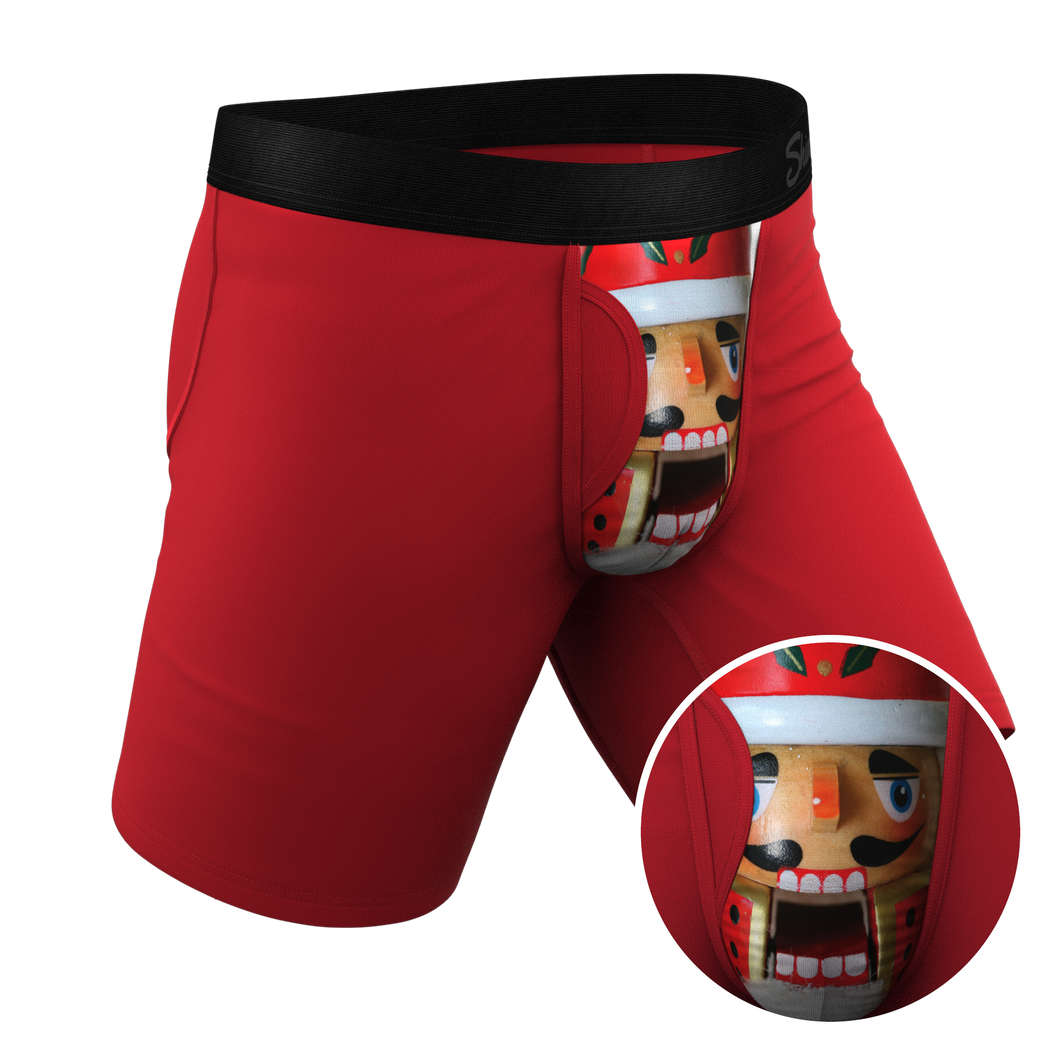 The Nutcrack-Him | Nutcracker Christmas Long Leg Ball Hammock¬Æ Pouch Underwear With Fly
