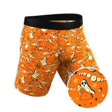 Load image into Gallery viewer, The Paranormal Entitty | Ghost Busts Long Leg Ball Hammock¬Æ Pouch Underwear With Fly
