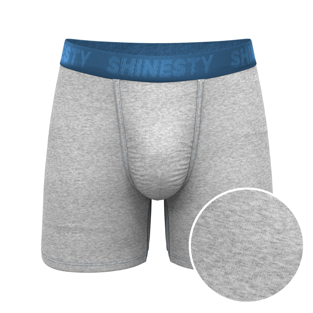 The Physical Education | Heather Grey and Blue Ball Hammock¬Æ Pouch Underwear