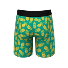 Load image into Gallery viewer, Pineapple Express long leg underwear with Ball Hammock¬Æ pouch.

