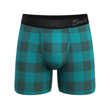 Load image into Gallery viewer, The Plaid And Simple | Green Buffalo Check Ball Hammock¬Æ Pouch Underwear
