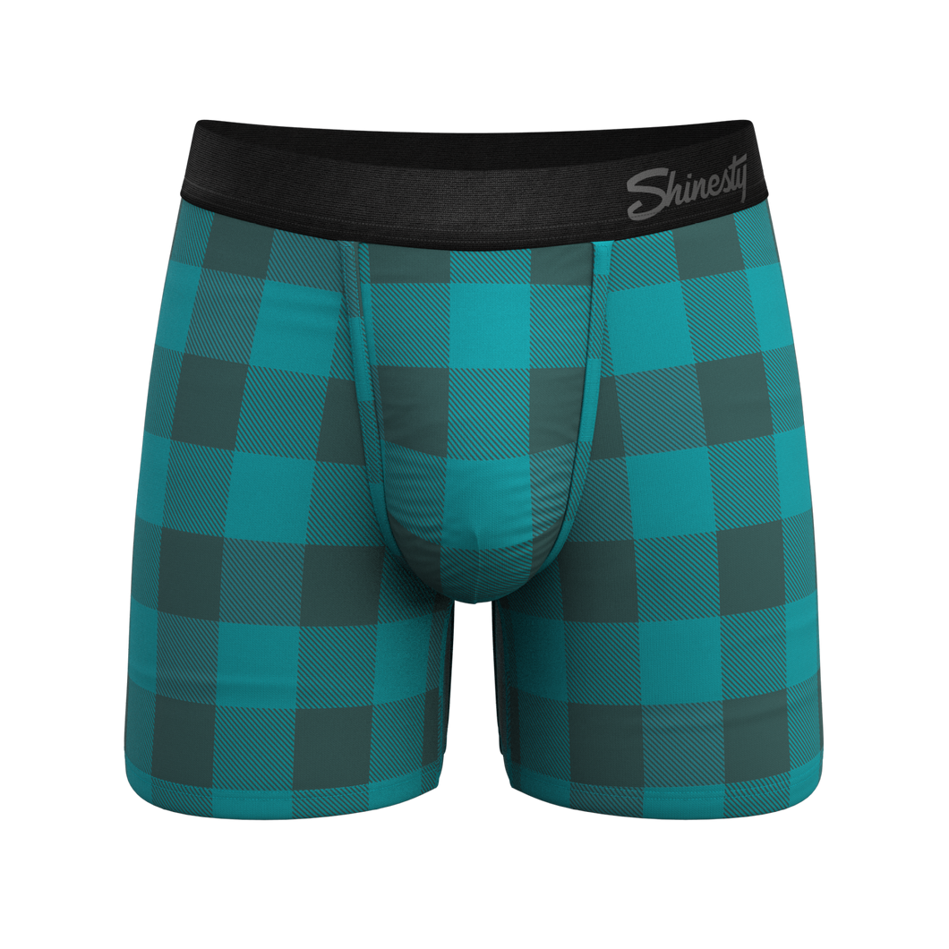 The Plaid And Simple | Green Buffalo Check Ball Hammock¬Æ Pouch Underwear