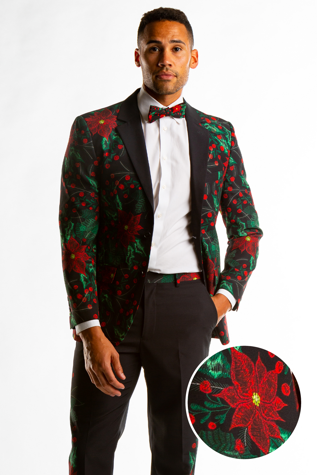 The Centerpiece | Poinsettia Ugly Christmas Suit