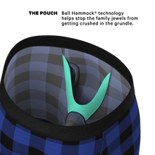 Load image into Gallery viewer, Blue plaid ball hammock
