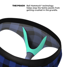 Load image into Gallery viewer, Black and blue underwear briefs
