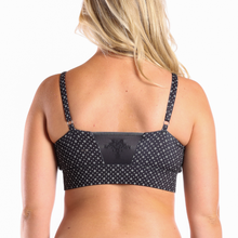Load image into Gallery viewer, Black and white bralette with cooling mesh
