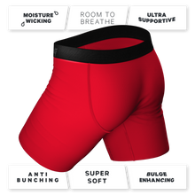 Load image into Gallery viewer, Solid red pouch underwear

