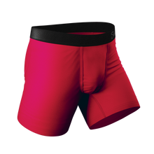 Load image into Gallery viewer, Red Velvet Ball Hammock¬Æ Pouch Underwear close-up.
