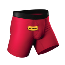 Load image into Gallery viewer, The Red Velvet | Dark Red Ball Hammock¬Æ Pouch Underwear With Fly
