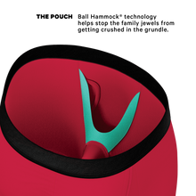 Load image into Gallery viewer, Close-up of a unique fabric pouch underwear with fly detail.
