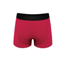 Load image into Gallery viewer, Red Velvet Ball Hammock¬Æ Pouch Trunks Underwear, close-up of fabric texture.
