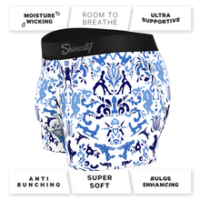 Load image into Gallery viewer, Boxer shorts with a unique design logo, part of The Risqu√© Rorschach collection by Shinesty.
