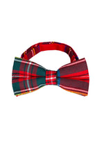Load image into Gallery viewer, Red and Green Plaid Bow Tie

