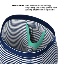 Load image into Gallery viewer, Stripe blue and white ball hammock
