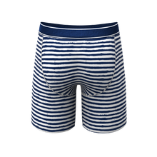 Load image into Gallery viewer, Stripe pouch underwear with fly
