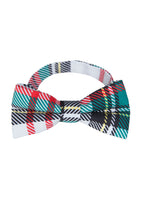 Load image into Gallery viewer, Red and Green Plaid Christmas Bow Tie
