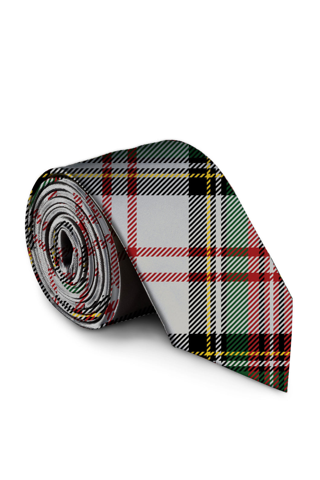 Scotch on the Rocks Christmas Plaid Tie