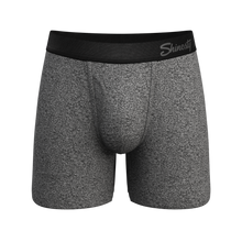 Load image into Gallery viewer, The Seattle Skyline | Black Marble Heather Ball Hammock¬Æ Pouch Underwear With Fly
