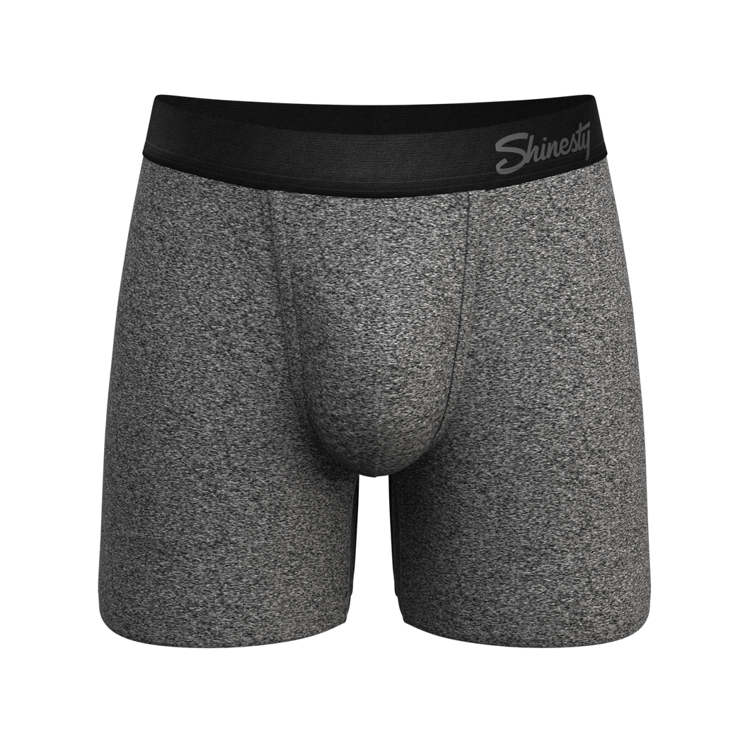 The Seattle Skyline | Black Marble Heather Ball Hammock¬Æ Pouch Underwear