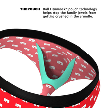 Load image into Gallery viewer, vday red ball hammock underwear briefs
