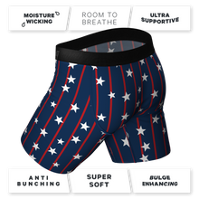 Load image into Gallery viewer, The Stars &amp; Stripes | USA Long Leg Ball Hammock¬Æ Pouch Underwear With Fly
