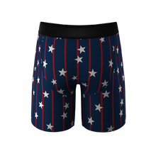 Load image into Gallery viewer, The Stars &amp; Stripes | USA Long Leg Ball Hammock¬Æ Pouch Underwear With Fly
