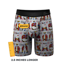 Load image into Gallery viewer, The Strip Poker | Playing Cards Long Leg Ball Hammock¬Æ Pouch Underwear With Fly
