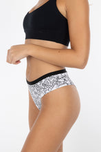 Load image into Gallery viewer, Black and white cheeky underwear
