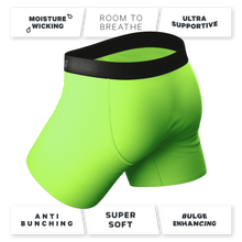 Load image into Gallery viewer, Bright green ball hammock with fly
