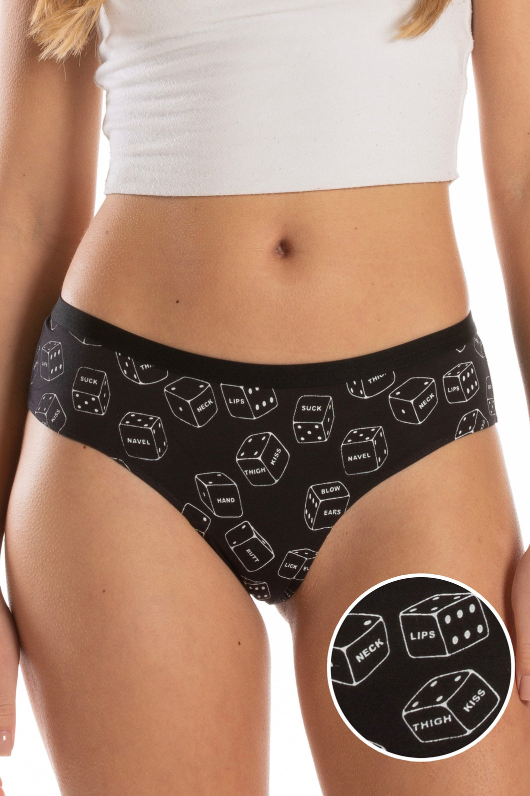 The Free For All | Glow In The Dark Dice Cheeky Underwear