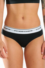 Load image into Gallery viewer, The Anthem | Black Shinesty Modal Cheeky Underwear
