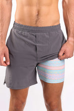 Load image into Gallery viewer, The Canyon Sunrise | Charcoal Aztec Ball Hammock¬Æ 7 Inch Athletic Shorts
