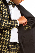 Load image into Gallery viewer, mens black label gold and black suit
