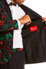 Load image into Gallery viewer, Poinsettia Christmas Blazer With Pockets
