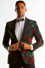 Load image into Gallery viewer, The Centerpiece | Poinsettia Ugly Christmas Suit 

