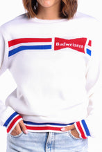 Load image into Gallery viewer, Ladies Unisex Retro Budweiser Holiday Sweater
