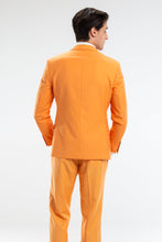 Load image into Gallery viewer, pure orange pastel blazer for men
