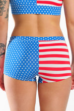 Load image into Gallery viewer, Women&#39;s USA flag boyshort underwear
