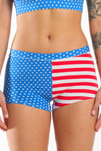 Load image into Gallery viewer, The Ellis Island | USA Flag Modal Boyshort Underwear
