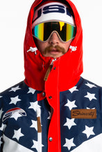 Load image into Gallery viewer, USA flag design ski suit
