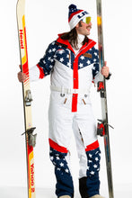 Load image into Gallery viewer, The First Chair | Mens Retro American Flag Ski Suit 
