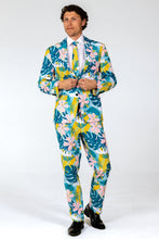 Load image into Gallery viewer, The Floral Fixation | Blue Tropical Suit Blazer
