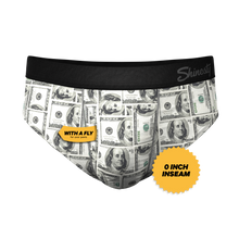 Load image into Gallery viewer, money pouch underwear brief with a fly

