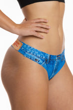 Load image into Gallery viewer, denim womens thong seamless
