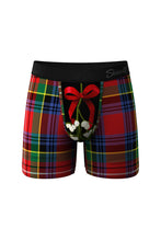 Load image into Gallery viewer, Plaid Christmas Boxer Briefs
