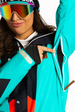 Load image into Gallery viewer, Neon Teal Airy Ski Suit

